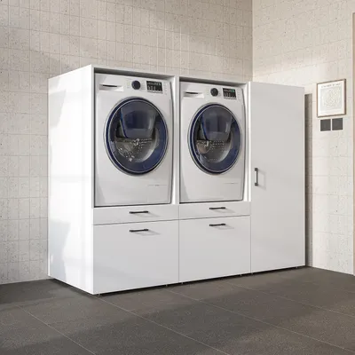 Produktbild von Roomart SERIE 2 Schrankwand 194 cm breit, Weiß