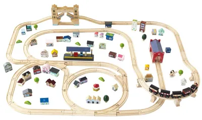 Image de Le Toy Van LTV - Ensemble ferroviaire de Londres (120 pièces)