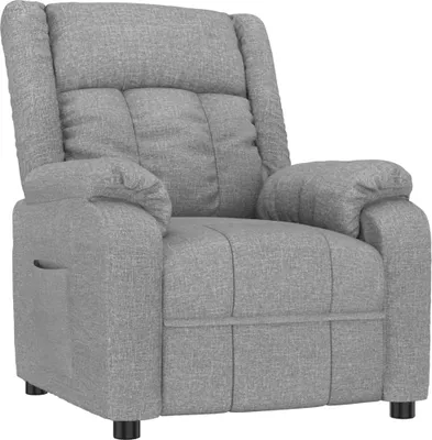 Image de vidaXL Fauteuil relax gris clair Tissu