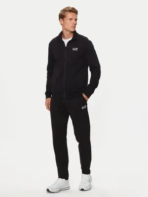 Produktbild von Armani EA7 Herren Trainingsanzug mit durchgehendem Reißverschluss, Taschen und elastischem Bund