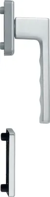 Produktbild von HOPPE Fenstergriff-Halbgarnitur TOULON innen, Aluminium silber eloxiert