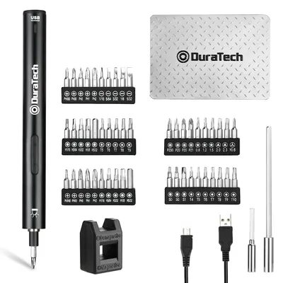 Präzisions-Schraubendreher-Set, 55-teilig, 3,6 V, LED-Licht