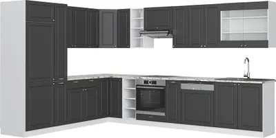 Meuble Bas Cuisine Fame-Line VICCO 80 Cm - Blanc Anthracite Brillant