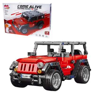 Zdjęcie produktu dla Lebula klocki konstrukcyjne zestaw 448 elementów jeep auto terenowe zdalnie sterowane skala 1:16