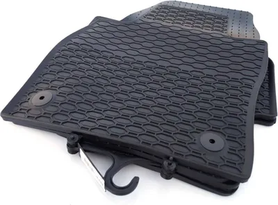 Obrázok produktu pre Gumové rohože pre VW Taigo fit Prémiové gumové rohože do každého počasia Podlahové rohože 4-dielne čierne vrátane originálneho upevnenia