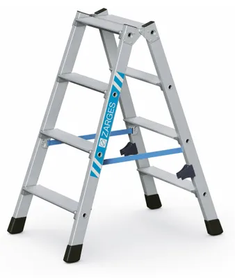 Produktbild von Zarges gebördelte Doppelstufenleiter Nova B 2x4 Stufen