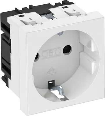 Zdjęcie produktu dla Obo Bettermann STD-D0 RW1, 2P, Biały, 250 V, 16 A, 45 mm, 42 mm