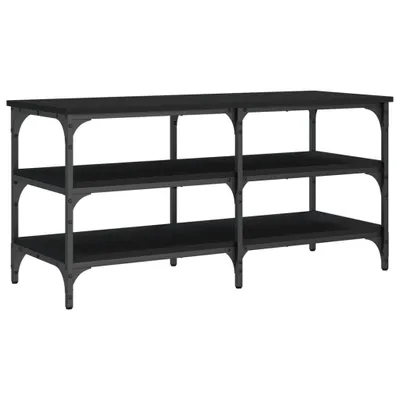Obrázok produktu pre vidaXL Lavica na topánky čierna 100x38,5x49cm Materiál na báze dreva