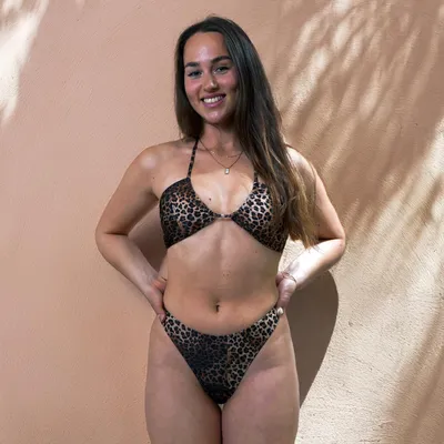 Produktbild von Bikinioberteil Marinaph Brown Leo Größe L