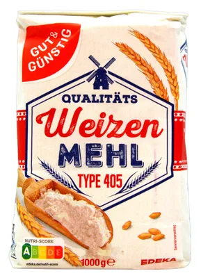 Produktbild von Gut & Günstig Weizenmehl Type 405, 10er Pack (10 x 1 kg Packung)