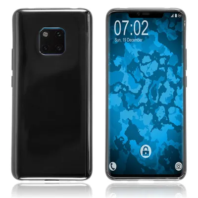 Produktbild von PhoneNatic Case kompatibel mit Huawei Mate 20 Pro - schwarz Silikon Hülle Cover