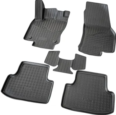 Produktbild von 3D Gummi Fussmatten passend für Seat Ateca | KH7 | BJ ab 2016> | passgenau mit Rand