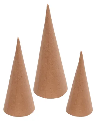 Immagine prodotto di Colorations - Coni di cartapesta - 8, 10, 12 cm, 30 pz.