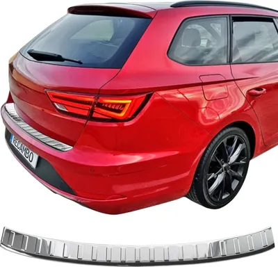 Zdjęcie produktu dla Chromowana osłona zderzaka ze stali nierdzewnej do SEAT LEON ST KOMBI | od 2014- | + ABKANTUN