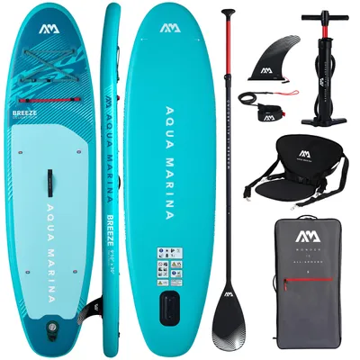 Immagine prodotto di Tavola SUP Aqua Marina Breeze 9'10" 2026 Silver Tree | con sedile da kayak | SUP gonfiabile per principianti