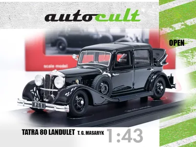 Obrázok produktu pre Tatra 80 Landaulet (1931) T. G. Masaryk - otvorený variant Autocult 1:43
