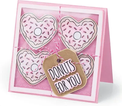 Produktbild von SIZZIX Stanzform Präge Stanzschablone Cutting Die, Donuts for You 662680