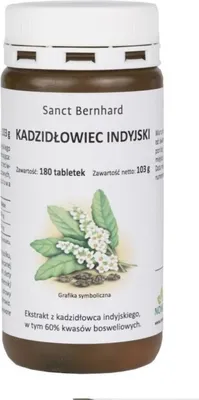 Immagine prodotto di Kräuterhaus Sanct Bernhard Kadzidłowiec Indyjski 180 compresse BI5240