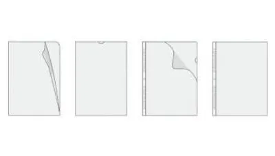 Produktbild von Dokumentenschuber U, A4, 80mic, transparent, Herlitz, 100Stk.