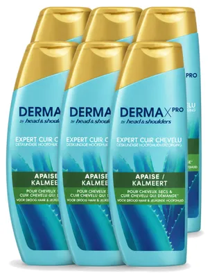 Produktbild von 6 x Head & Shoulders DermaXPro Kalmeert Anti-Schuppen Shampoo, 225 ml - Vorteilspackung - 6 Stücke