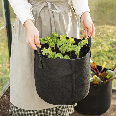 Produktbild von Pflanzenbehälter - Behälter für Pflanzen - Pflanzenanzuchtbeutel 4x - Balkon- und Gartenpflanzen - Kartoffelanbaubeutel - Wasserdurchlässige Gartenpflanzenbehälter - Gemüsebeet Pflanzenbehälter - Außenpflanzenbehälter