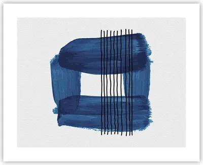 Produktbild von Poster - Poster ohne Rahmen - Abstraktion Aquarell Blau - 50x40 cm - Wand Bild - Wanddeko - Wandbilder - Kunstposter - Wandposter - Bilder - Kunstdruck - Wanddekoration - Wandbild - P2XAA50x40-4223