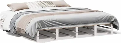Produktbild von VidaXL 3302319, Weiß, 180 cm, 2 m, 25,5 cm, 1800 x 2000 mm, 1 Stück(e)