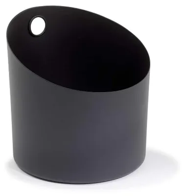 Produktbild von Saunakübel Serie 4 aus Aluminium, Schwarz, 5,0 l, Ø 24,5 cm, Höhe 20 cm, mit Kellenloch