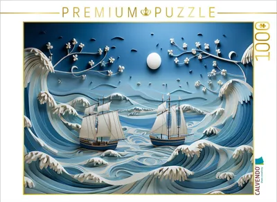 Produktbild von CALVENDO Puzzle Meeresrauschen | 1000 Teile Lege-Größe 64x48cm Foto-Puzzle für glückliche Stunden