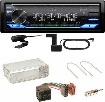 Produktbild von JVC KD-X482DBT Bluetooth DAB Einbauset für Opel Astra F G Corsa B Zafira A