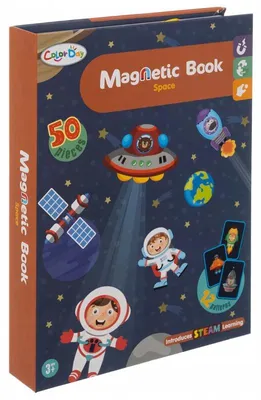 Produktbild von Kruzzel 24731 Magnetbuch „Weltraum“, 50 Teile