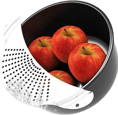 Produktbild von Famanu Abtropfsieb aus Edelstahl - für Töpfe und Pfannen bis Ø 26 cm