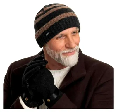 Produktbild von Lederhandschuhe aus Nappa-Wolle mit Fleecefutter für Herren im Herbst und Winter