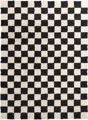 Produktbild von Volero - Retro Teppich - Gambit Schwarz Weiß - 230x330 cm - Wohnzimmer, Kinderzimmer, Schlafzimmer - Modern, Retro