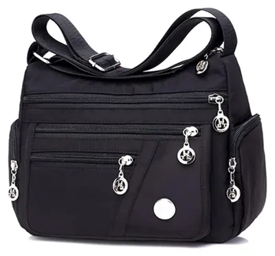 Produktbild von RetroFun Womens Multi Pockets Casual Umhängetasche Größere Kapazität wasserdicht
