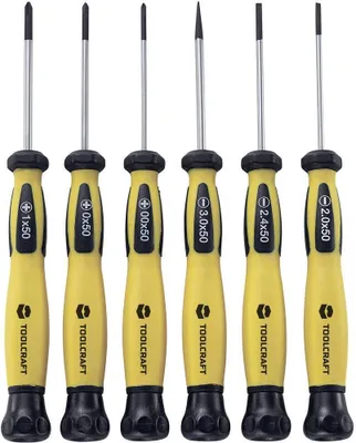 Obrázok produktu pre Toolcraft Elektronik- u. Feinmechanik ESD Schraubendreher-Set 6teilig Schlitz