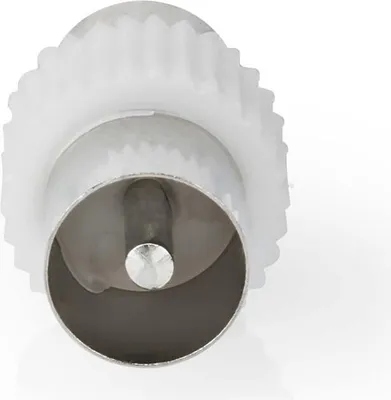 Produktbild von Nedis Satelliten- und Antennenadapter - IEC (Coax) Stecker - IEC (Coax) Stecker - Vernickelt - 75 Ohm - Gerade - Kunststoff / Metall - Weiss - 1 Stück - Box