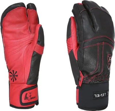 Produktbild von Level Off Piste Fausthandschuhe Rot,Schwarz M-L Herren,Damen Rot,Schwarz M-L