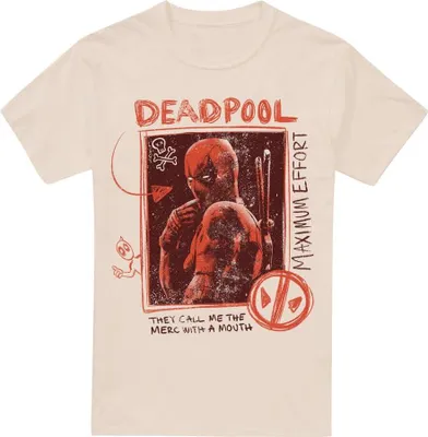 Obrázok produktu pre Deadpool & Wolverine - Tričko "Maximum Effort" pre mužov TV5230 (L) (Natural)