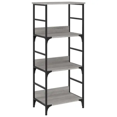 Produktbild von vidaXL Bücherregal Grau Sonoma 50x33x117,5 cm Holzwerkstoff