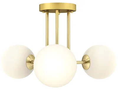 Productafbeelding van HOMCOM Plafondlamp met bolvormige lampenkappen, voorzien van G9-fittingen