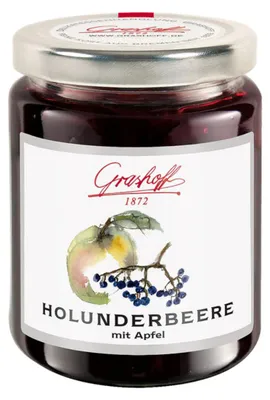 Obrázek produktu pro Grashoff Bezinky s jablečným džemem Extra lahodné 250g