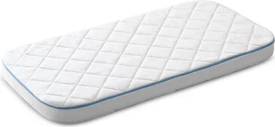 Produktbild von Petite Amélie Babymatratze oval - 60x120 cm - Weiß - Atmungsaktiv - Nachhaltige Materialien - Waschbar