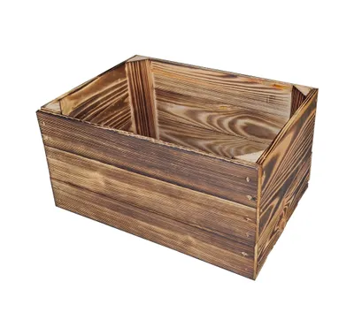 Produktbild von Aufbewahrungs und Ordnungsbox aus Holz, Kiste, Behälter Maße 35x25x19cm, Holzkiste