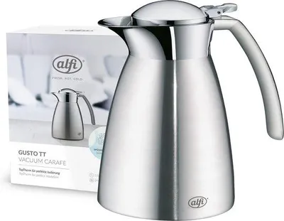 Obrázek produktu pro Famanu termoska, objem 0,4 l – nerezová ocel, s odnímatelným víkem, udrží nápoj teplý po dobu 12 hodin a studený po dobu 24 hodin