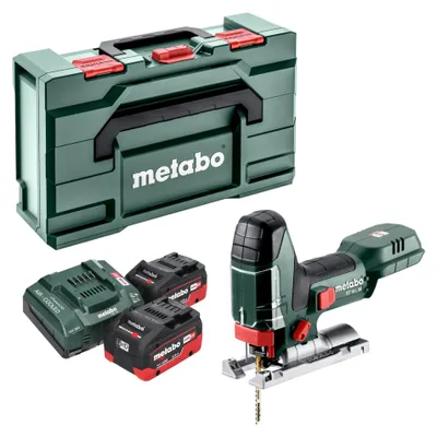 Produktbild von Metabo ST 18 L 90 Akku Stichsäge 18 V 90 mm + 2x LiHD Akku 5,5 Ah + Ladegerät + Metabox