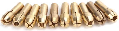 Obrázok produktu pre 10 ks 0,5-3,2 mm mini mosadzné skľučovadlá Elektrická brúska Príslušenstvo pre rotačné nástroje (4,3 mm)