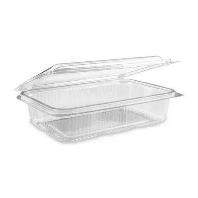 Produktbild von 50x Rechteckschale Aufbewahrungsbox klar mit Deckel 1000 ml PET