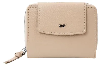 Immagine prodotto di Portafoglio HANNA RFID con zip, modello M, in pelle beige, con 8 scomparti per carte, da donna