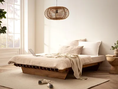 Produktbild von Bett Cannes 140x200 Massivholz Studentenbett